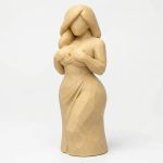 Wood-Carved-Like Accidentally Sexy Figurine in White Oak Finish - 3D Printed in Canada (White Oak)