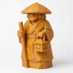 Wood Carved Evening in the Rang Figurine in Ochre Yellow Finish - 3D Printed in Canada (Ochre Yellow)