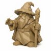 Figurine magicien bois sculpté