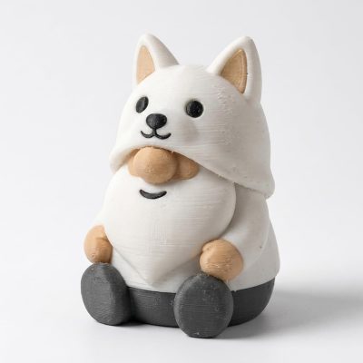 American Eskimo Dog Gnome Collectible Figurine - Unique Desk Decor for Adults – 3D Printed in Canada