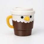 Bald Eagle Coffee Collectible Figurine - Unique Desk Decor for Adults – 3D Printed in Canada