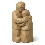 Wood Carved Comfort Collectible Figurine - Unique Desk Decor for Adults 3D Printed in Canada - 3D Printed in Canada (Classic Birch)