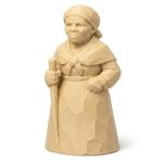Wood Carved-Like Harriet Tubman Figurine - Unique Desk Decor for Adults – 3D Printed in Canada - 3D Printed in Canada (White Oak)