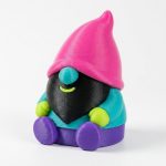 Vibrant Neon Gnome Collectible Figurine - Striking Home Office Desk Decor with Detailed Features and Unique Color Palette for Adult Collectors - 3D Printed in Canada