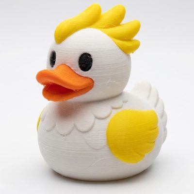 Cockatoo Duck Collectible Figurine - Unique Desk Decor for Adults – 3D Printed in Canada