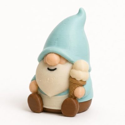 Ice Cream Vendor Gnome Collectible Figurine - Unique Desk Decor for Adults – 3D Printed in Canada