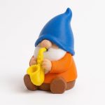 Saxophone Gnome Collectible Figurine - Colorful Bearded Gnome Saxophone Desk Decor for Music Lovers - Unique Gift for Home or Office Display - 3D Printed in Canada