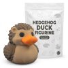 Ensemble de figurines de canards hérisson et journaliste