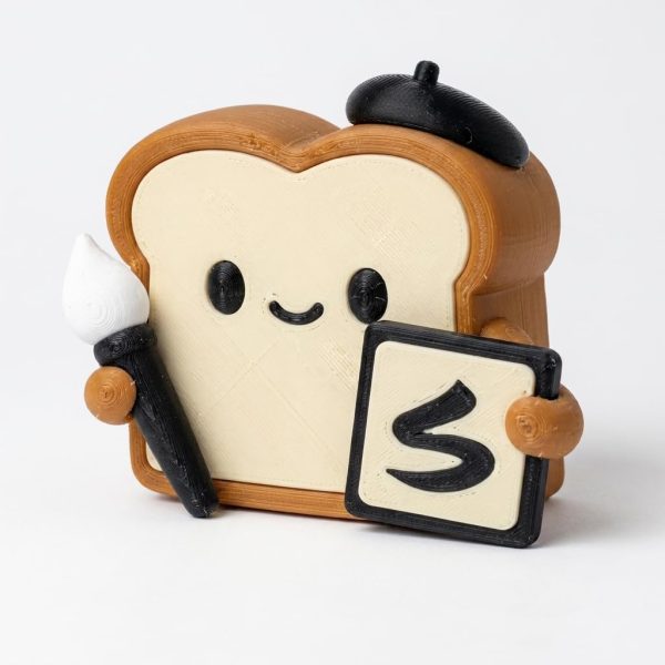 Figurine Toast Calligraphe