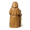 Figurine mère et fils sculptée dans le bois