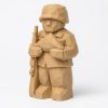 Wood Carved Memorial Figurine