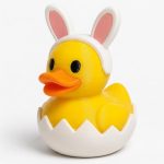 Easter Duck Collectible Figurine - Unique Desk Decor for Adults – 3D Printed in Canada