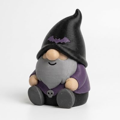 Gothic Gnome Collectible Figurine - Unique Desk Decor for Adults – 3D Printed in Canada