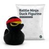 Ensemble de figurines de canards ninja, gâteau au chocolat coulant et flamant rose