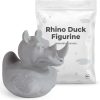 Figurine de canard garde-parc rhinocéros chef pizzaïolo