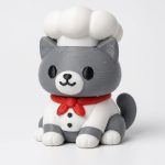 Chef Cat Collectible Figurine - Unique Desk Decor for Adults – 3D Printed in Canada