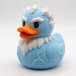 Frost Giant Duck Collectible Figurine - Unique Desk Decor for Adults – 3D Printed in Canada