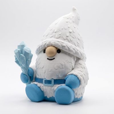 Abominable Snowman Gnome Collectible Figurine - Unique Desk Decor for Adults – 3D Printed in Canada