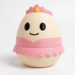 Ballerina Eggling Collectible Figurine - Unique Desk Decor for Adults – 3D Printed in Canada