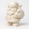 Figurine père Noël sculpté façon bois