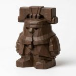 Wood Carved-Like Independence Bell Figurine - Unique Decorative Accent for Adults – 3D Printed in Canada - 3D Printed in Canada (Black Walnut)