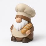 Bread Baking Gnome Buddy Collectible Figurine - Unique Desk Decor for Adults – 3D Printed in Canada