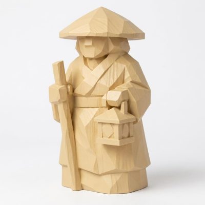 Wood Carved Evening in the Rang Figurine in White Oak Finish - 3D Printed in Canada (White Oak)
