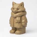 Wood Carved Fox Figurine