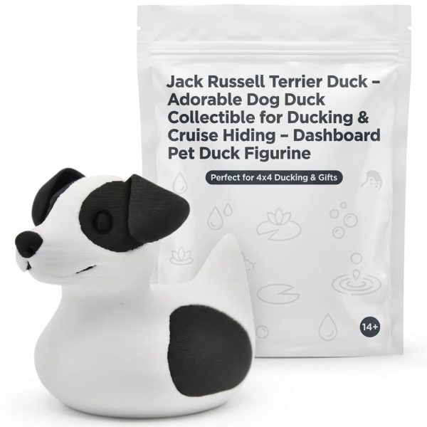 Figurine de canard Jack Russell terrier