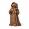 Figurine sculptée bois Trouver son chemin