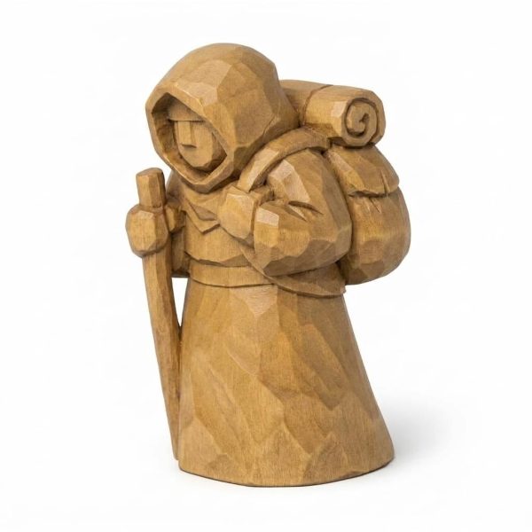 Homeward Wood Carved Figurine