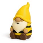Honey Bee Gnome Buddy Collectible Figurine - Unique Desk Decor for Adults – 3D Printed in Canada