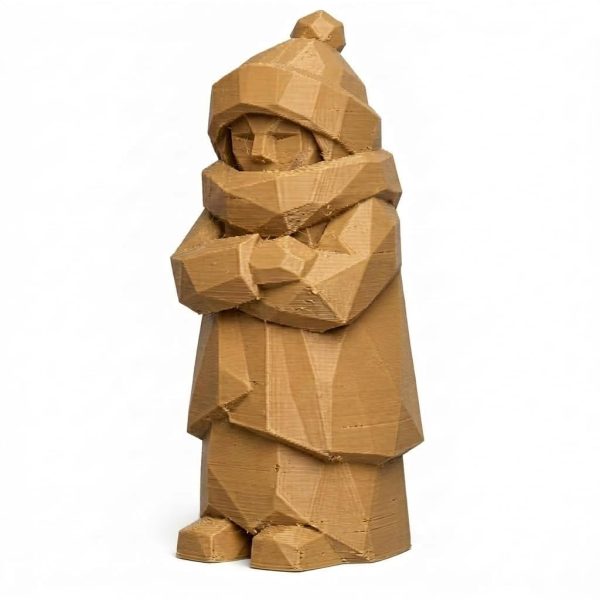Neige silencieuse style bois sculpté