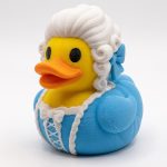 Marie Antoinette Duck Collectible Figurine - Unique Desk Decor for Adults – 3D Printed in Canada