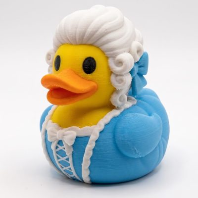 Marie Antoinette Duck Collectible Figurine - Unique Desk Decor for Adults – 3D Printed in Canada