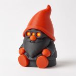 Infrared Gnome Buddy Collectible Figurine - Unique Desk Decor for Adults – 3D Printed in Canada