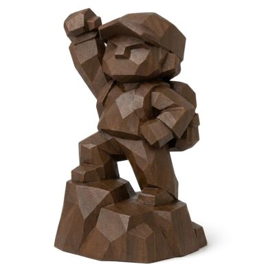 Wood Carved-Like Milestone Figurine in Black Walnut Finish - 3D Printed in Canada (Black Walnut)