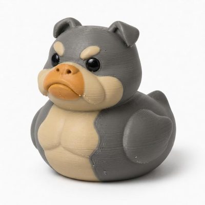 Exotic Bully Duck Collectible Figurine - Unique Desk Decor for Adults – 3D Printed in Canada