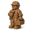 Figurine bûcheron sculptée bois