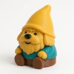 Goldendoodle Gnome Collectible Figurine - Unique Desk Decor for Dog Lovers – 3D Printed in Canada