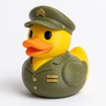 Military Retiree Duck Collectible Figurine - Unique Desk Decor for Adults – 3D Printed in Canada