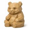 Figurine panda sculpté façon bois