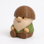 Bowl Cut Gnome Collectible Figurine - Unique Desk Decor for Adults – 3D Printed in Canada