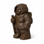 Wood Carved-Like Journey Forward Figurine in Black Walnut Finish - 3D Printed in Canada (Black Walnut)