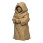 Wood Carved Folk Spirit Collectible Figurine - Unique Desk Decor for Adults 3D Printed in Canada - 3D Printed in Canada (Classic Birch)