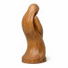 Figurine courbe naturelle sculptée façon bois