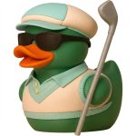 Golfer Duck Collectible Figurine - Detailed Green Duck with Golf Club Desk Decor for Office or Gift Display - 3D Printed in Canada — 3D Printed Ducks by 3DCentral