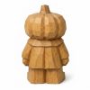 Figurine citrouille en bois sculpté