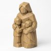 Figurine Gardien de la famille sculptée façon bois