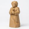Figurine nouveaux départs sculptée dans le bois